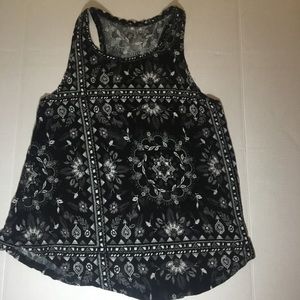 Mudd Black and White Tank Top Size Small